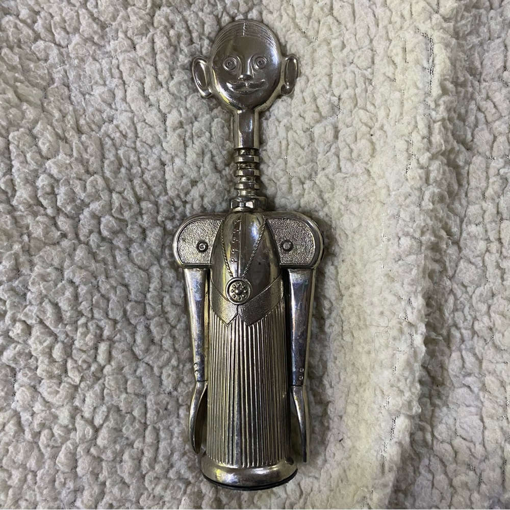 Wine opener -Aldo Columbo Italian Pierre Le Sommelier Silver Plated.